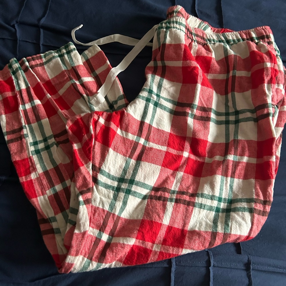 Plaid Bottoms in Red and Green